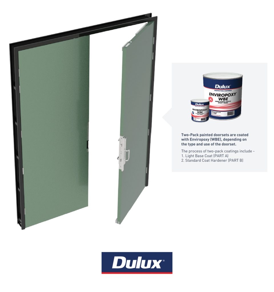 Secure Area Perimeter Doorsets - Double door two pack paint collections ...