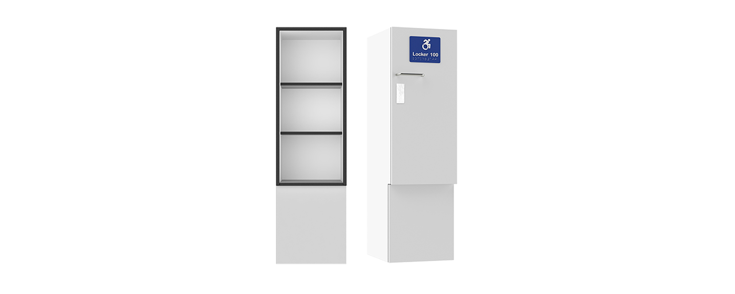 Accessible one door shelving locker (ALH1)