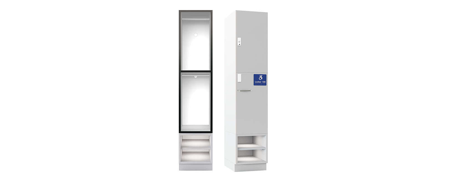 Accessible two door hanging locker (ALPB2)