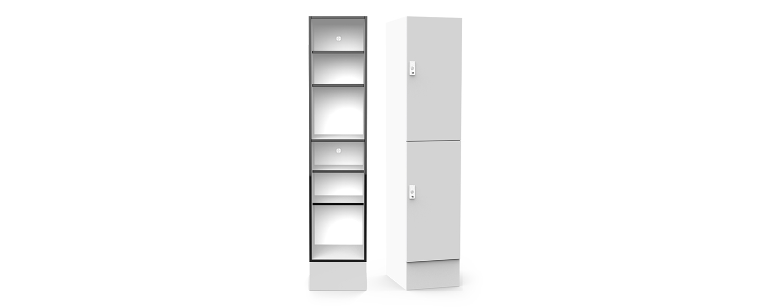 Two door shelving locker (H2)
