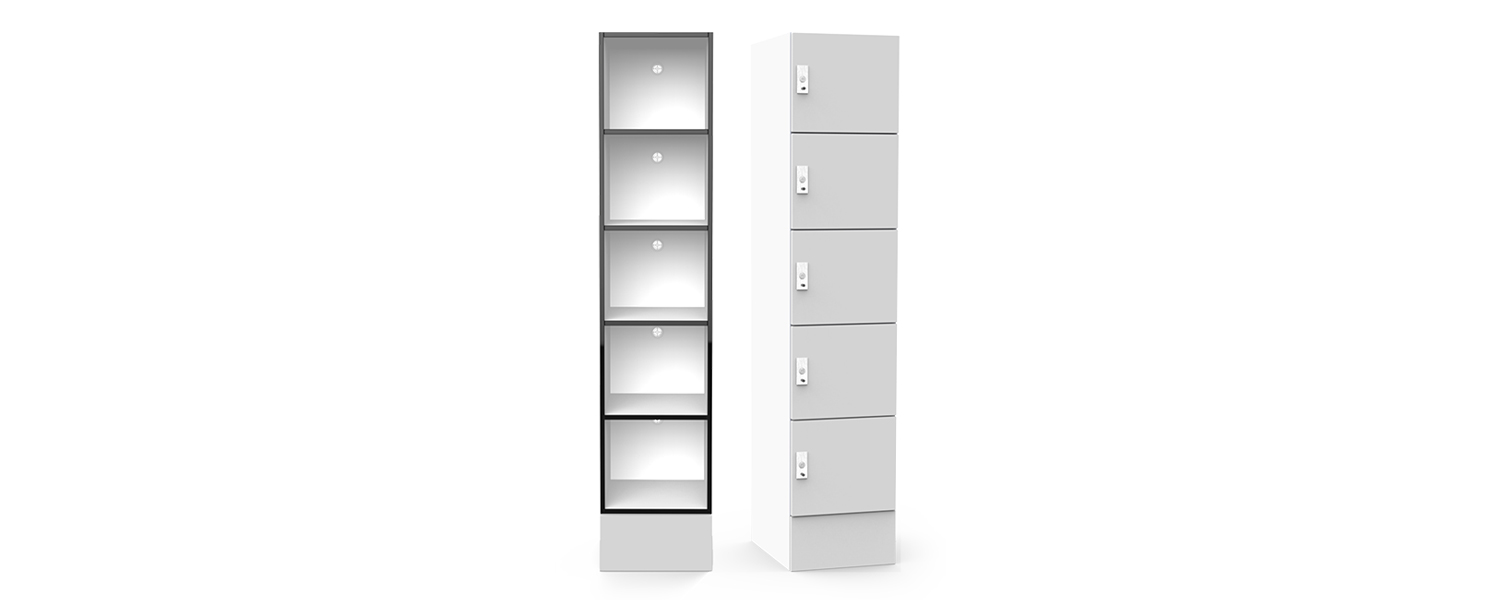 Five door shelving locker (H5)