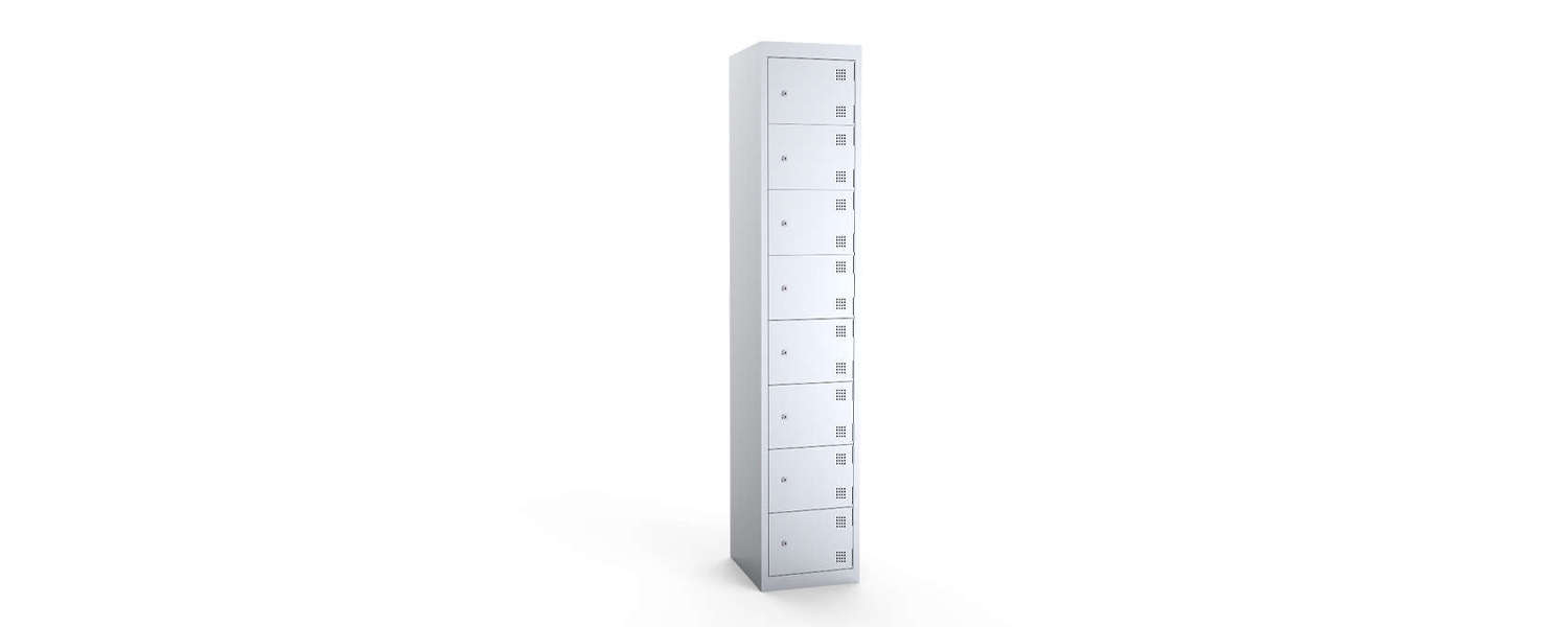 Lockin – Eight door wide metal locker (MW8)