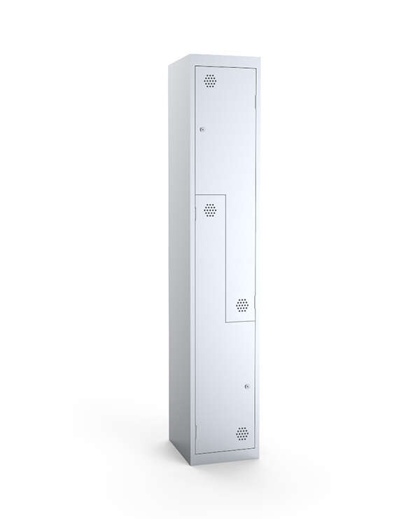 Two door ‘wave’ metal hanging locker (MSL)