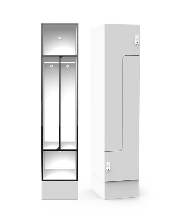 Two door ‘wave’ hanging locker (PL2)